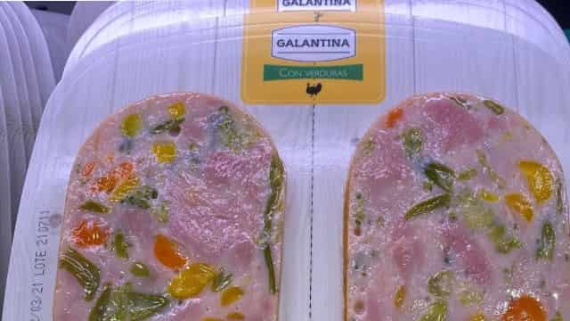 Galantina de pavo con verduras